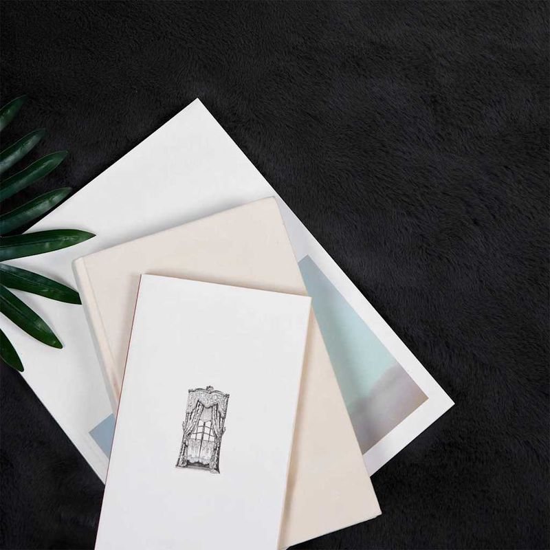 Casa si Gradina - Textile si covoare - Covoare - Covoare casa - Covor din Blana Faux de Iepure Negru 120 x 170 cm Poliester - Infinity.ro