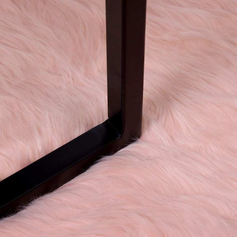 Casa si Gradina - Textile si covoare - Covoare - Covoare casa - Covor Faux din Lana de oaie Roz 80 x 250 cm Poliester - Infinity.ro