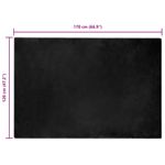 Casa si Gradina - Textile si covoare - Covoare - Covoare casa - Covor din Blana Faux de Iepure Negru 120 x 170 cm Poliester - Infinity.ro