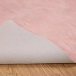 Casa si Gradina - Textile si covoare - Covoare - Covoare casa - Covor Faux din Lana de oaie Roz 80 x 250 cm Poliester - Infinity.ro