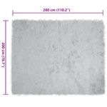Casa si Gradina - Textile si covoare - Covoare - Covoare casa - Covor Faux din Lana de oaie Gri 200 x 280 cm Poliester - Infinity.ro