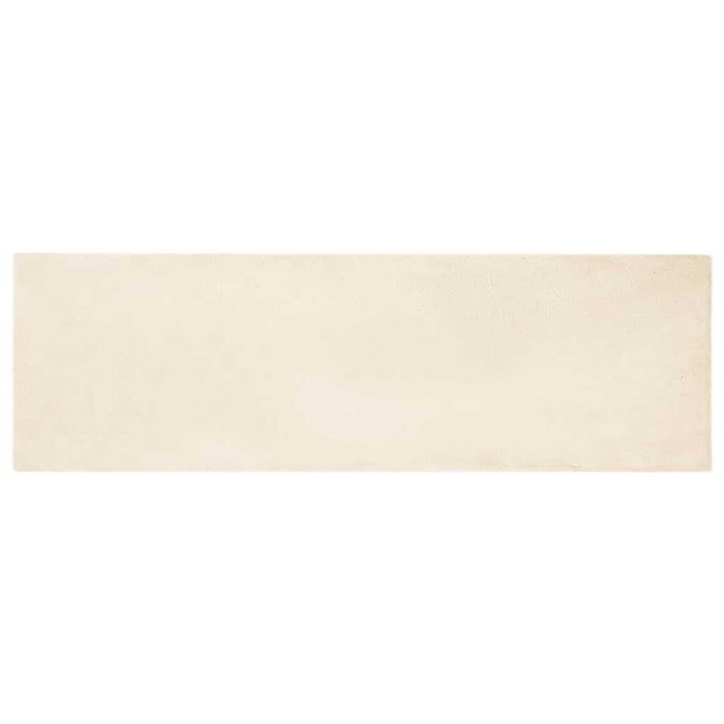 Casa si Gradina - Textile si covoare - Covoare - Covoare casa - Covor din Blana Faux de Iepure Crem 80 x 250 cm Poliester - Infinity.ro