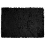 Casa si Gradina - Textile si covoare - Covoare - Covoare casa - Covor Faux din Lana de oaie Negru 140 x 200 cm Poliester - Infinity.ro