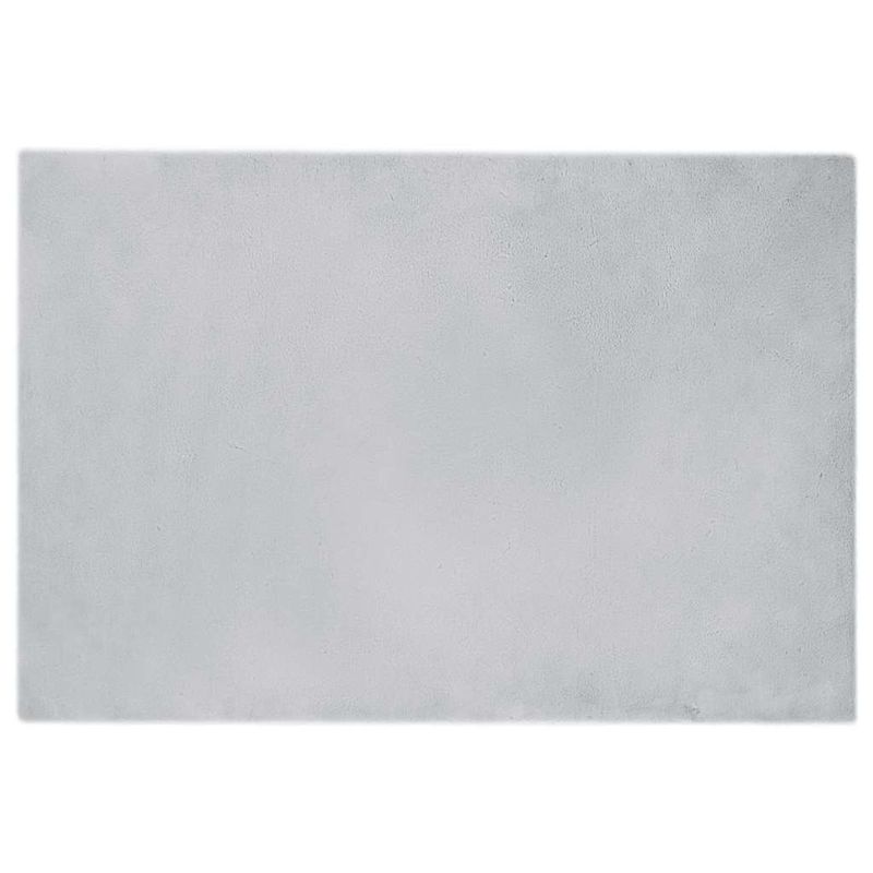 Casa si Gradina - Textile si covoare - Covoare - Covoare casa - Covor din Blana Faux de Iepure Gri 120 x 170 cm Poliester - Infinity.ro