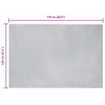Casa si Gradina - Textile si covoare - Covoare - Covoare casa - Covor din Blana Faux de Iepure Gri 120 x 170 cm Poliester - Infinity.ro