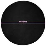 Casa si Gradina - Textile si covoare - Covoare - Covoare casa - Covor din Blana Faux de Iepure Negru Ø 200 cm Poliester - Infinity.ro