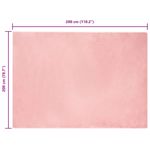 Casa si Gradina - Textile si covoare - Covoare - Covoare casa - Covor din Blana Faux de Iepure Roz 200 x 280 cm Poliester - Infinity.ro