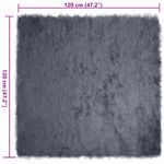 Casa si Gradina - Textile si covoare - Covoare - Covoare casa - Covor Faux din Lana de oaie Antracit 120 x 120 cm Poliester - Infinity.ro