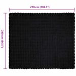 Casa si Gradina - Textile si covoare - Lenjerii de pat - Cearceafuri de pat - Patura din Blana sintetica de Iepure 4 pcs Negru 240 x 270 cm - Infinity.ro