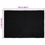 Casa si Gradina - Textile si covoare - Lenjerii de pat - Cearceafuri de pat - Patura din Blana sintetica de Iepure 4 pcs Negru 150 x 220 cm - Infinity.ro