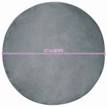 Casa si Gradina - Textile si covoare - Covoare - Covoare casa - Covor din Blana Faux de Iepure Antracit Ø 200 cm Poliester - Infinity.ro