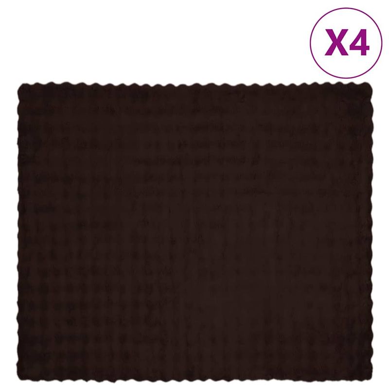 Casa si Gradina - Textile si covoare - Pături și cuverturi - Pături - Patura din Blana sintetica de Iepure 4 pcs Culoare Camila - Infinity.ro