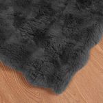 Casa si Gradina - Textile si covoare - Lenjerii de pat - Cearceafuri de pat - Patura din Blana sintetica de Iepure 4 pcs Gri inchis - Infinity.ro