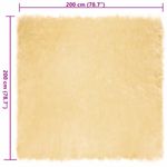 Casa si Gradina - Textile si covoare - Covoare - Covoare casa - Covor Faux din Lana de oaie Crem 200 x 200 cm Poliester - Infinity.ro