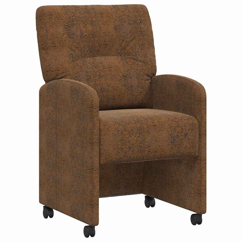 Casa si Gradina - Mobilier - Scaune si fotolii - Scaune - Scaune de dining cu roti 2 pcs Maro 57 x 67 x 95 cm - Infinity.ro