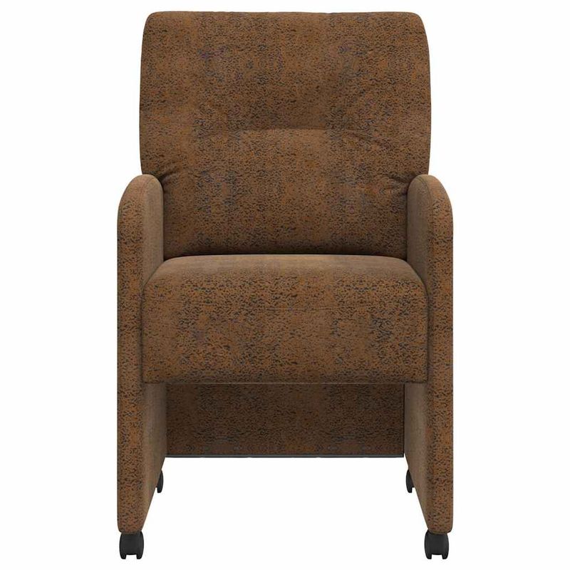 Casa si Gradina - Mobilier - Scaune si fotolii - Scaune - Scaune de dining cu roti 2 pcs Maro 57 x 67 x 95 cm - Infinity.ro