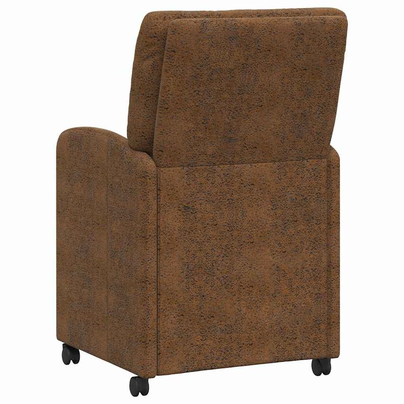 Casa si Gradina - Mobilier - Scaune si fotolii - Scaune - Scaune de dining cu roti 2 pcs Maro 57 x 67 x 95 cm - Infinity.ro