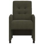 Casa si Gradina - Mobilier - Scaune si fotolii - Scaune - Scaune de dining cu roti 2 pcs Verde militar 57 x 67 x 98 cm - Infinity.ro