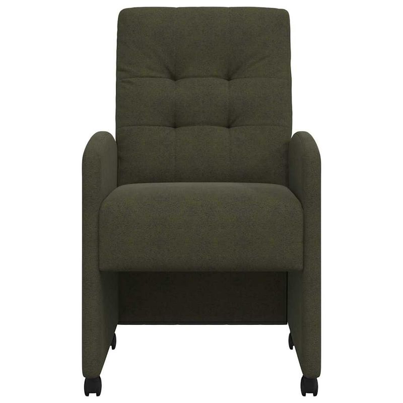 Casa si Gradina - Mobilier - Scaune si fotolii - Scaune - Scaune de dining cu roti 2 pcs Verde militar 57 x 67 x 98 cm - Infinity.ro