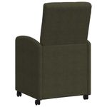 Casa si Gradina - Mobilier - Scaune si fotolii - Scaune - Scaune de dining cu roti 2 pcs Verde militar 57 x 67 x 98 cm - Infinity.ro