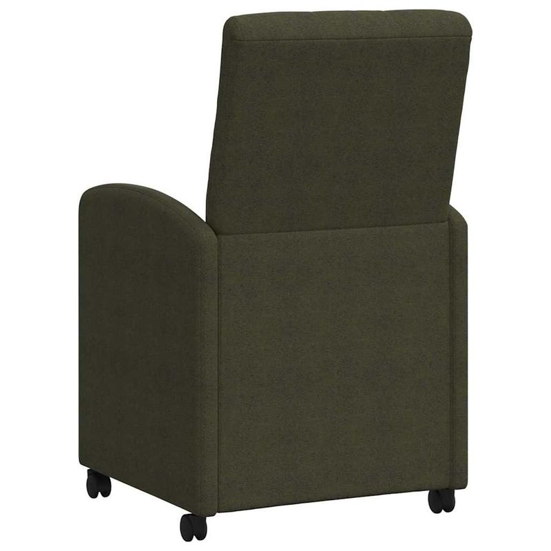 Casa si Gradina - Mobilier - Scaune si fotolii - Scaune - Scaune de dining cu roti 2 pcs Verde militar 57 x 67 x 98 cm - Infinity.ro