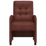 Casa si Gradina - Mobilier - Scaune si fotolii - Scaune - Scaune de dining cu roti 2 pcs Maro lucios 57 x 67 x 98 cm - Infinity.ro