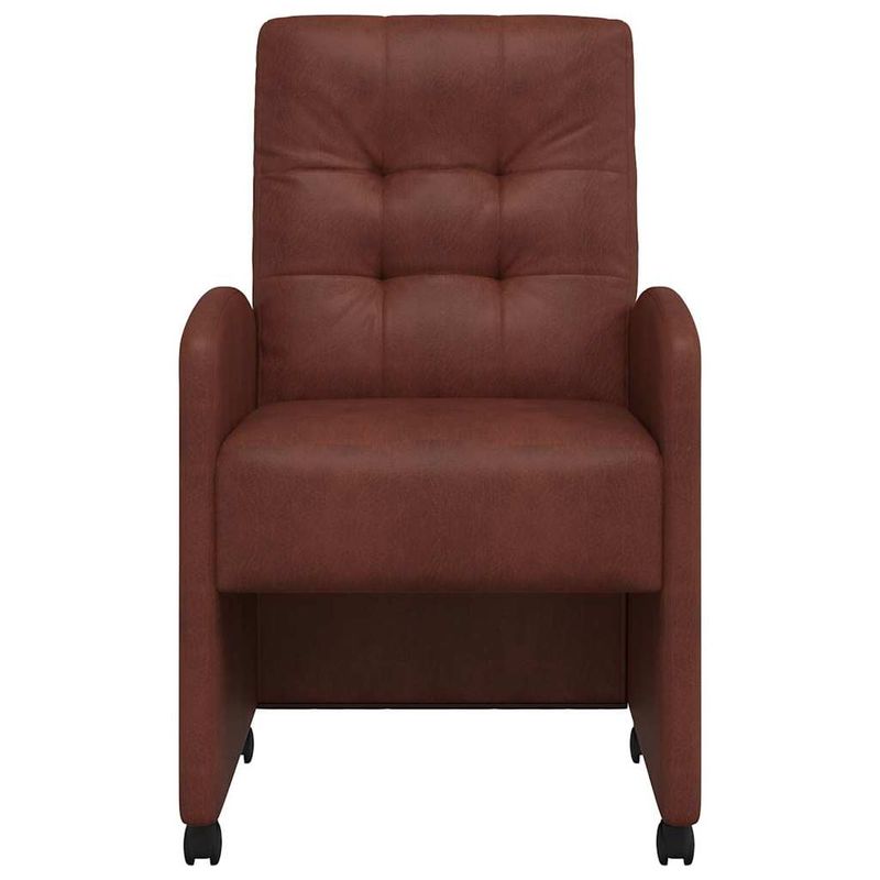 Casa si Gradina - Mobilier - Scaune si fotolii - Scaune - Scaune de dining cu roti 2 pcs Maro lucios 57 x 67 x 98 cm - Infinity.ro