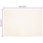 Casa si Gradina - Textile si covoare - Covoare - Covoare casa - Covor din Blana Faux de Iepure Alb 140 x 200 cm Poliester - Infinity.ro