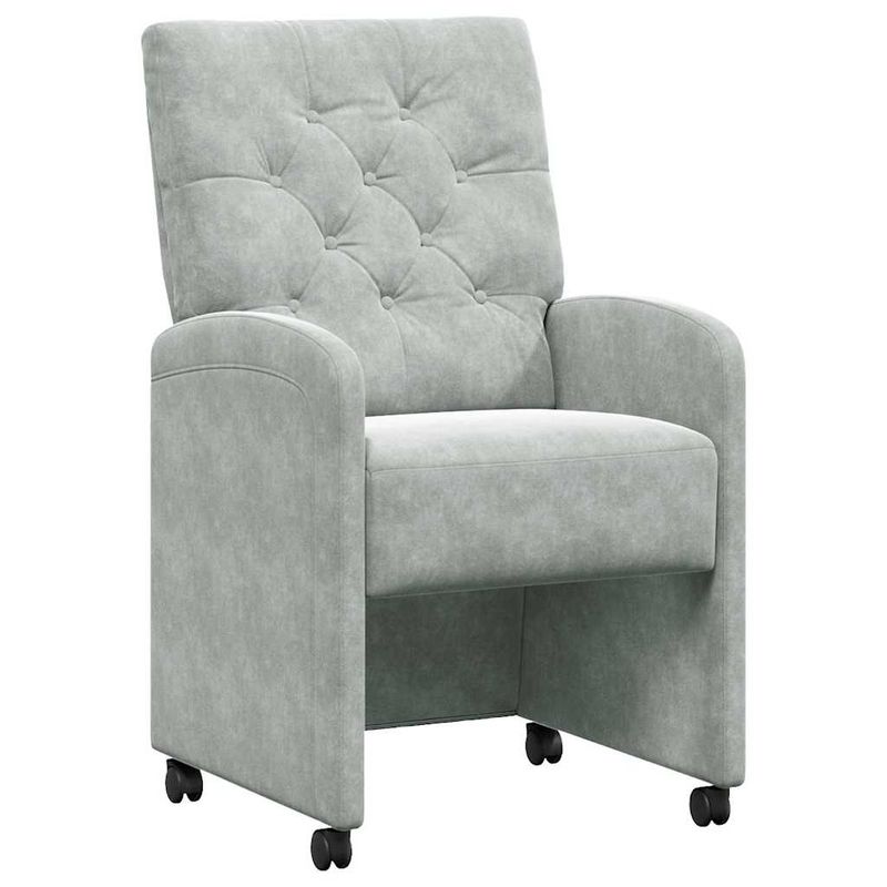 Casa si Gradina - Mobilier - Scaune si fotolii - Scaune - Scaune de dining 2 pcs Gri deschis 58 x 67 x 97 cm Catifea - Infinity.ro