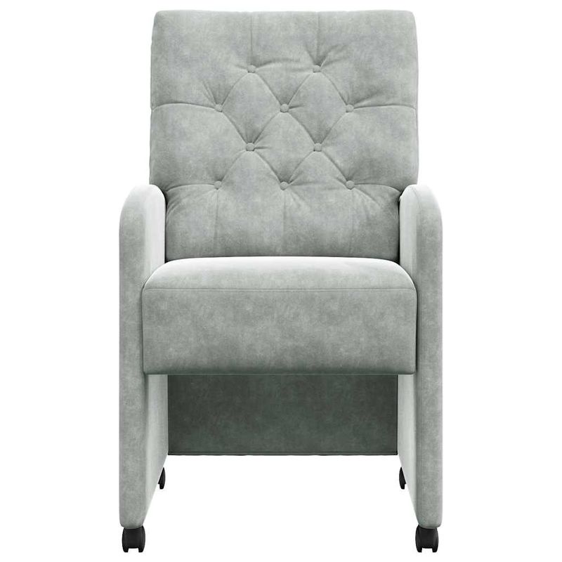 Casa si Gradina - Mobilier - Scaune si fotolii - Scaune - Scaune de dining 2 pcs Gri deschis 58 x 67 x 97 cm Catifea - Infinity.ro