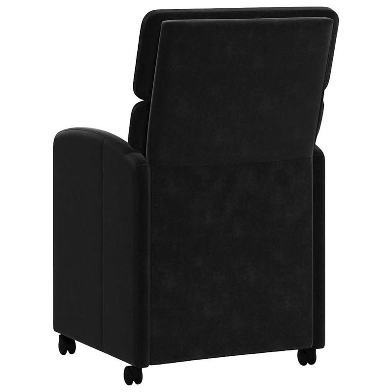 Casa si Gradina - Mobilier - Scaune si fotolii - Scaune - Scaune de dining cu roti 2 pcs Negru 58 x 65 x 98 cm Catifea - Infinity.ro