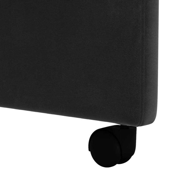 Casa si Gradina - Mobilier - Scaune si fotolii - Scaune - Scaune de dining cu roti 2 pcs Negru 58 x 65 x 98 cm Catifea - Infinity.ro