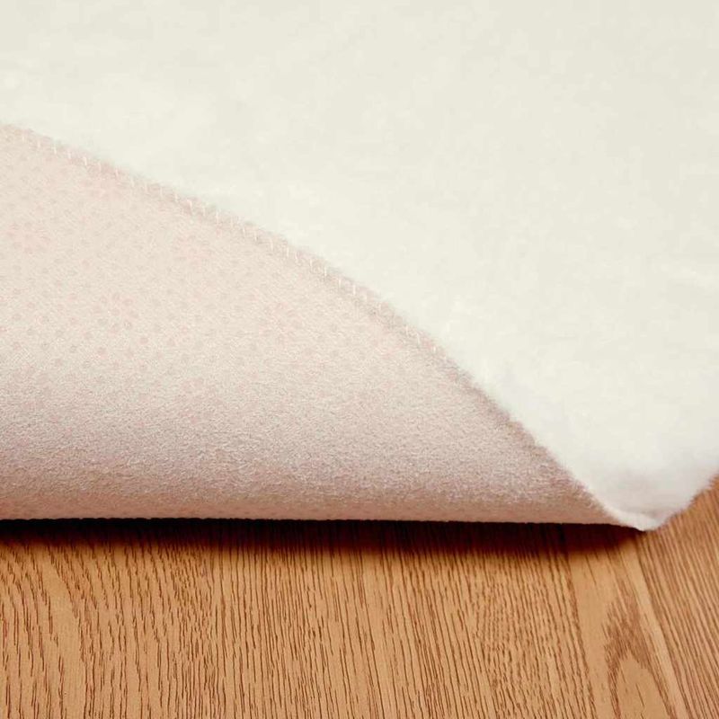 Casa si Gradina - Textile si covoare - Covoare - Covoare casa - Covor din Blana Faux de Iepure Alb Ø 200 cm Poliester - Infinity.ro