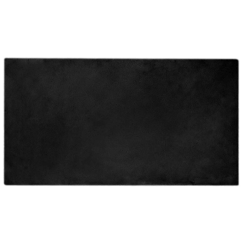 Casa si Gradina - Textile si covoare - Covoare - Covoare casa - Covor din Blana Faux de Iepure Negru 80 x 150 cm Poliester - Infinity.ro