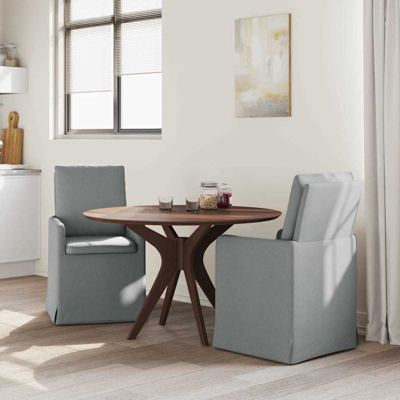 Casa si Gradina - Mobilier - Scaune si fotolii - Scaune - Scaune de dining 2 pcs Gri deschis 57 x 67 x 98 cm tesatura - Infinity.ro