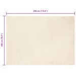 Casa si Gradina - Textile si covoare - Covoare - Covoare casa - Covor din Blana Faux de Iepure Crem 200 x 280 cm Poliester - Infinity.ro