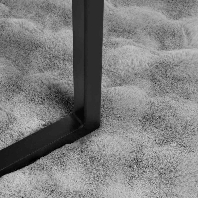 Casa si Gradina - Textile si covoare - Lenjerii de pat - Cearceafuri de pat - Patura din Blana sintetica de Iepure 4 pcs Gri 220 x 240 cm - Infinity.ro