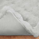 Casa si Gradina - Textile si covoare - Lenjerii de pat - Cearceafuri de pat - Patura din Blana sintetica de Iepure 4 pcs Gri 220 x 240 cm - Infinity.ro