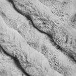 Casa si Gradina - Textile si covoare - Lenjerii de pat - Cearceafuri de pat - Patura din Blana sintetica de Iepure 4 pcs Gri 220 x 240 cm - Infinity.ro