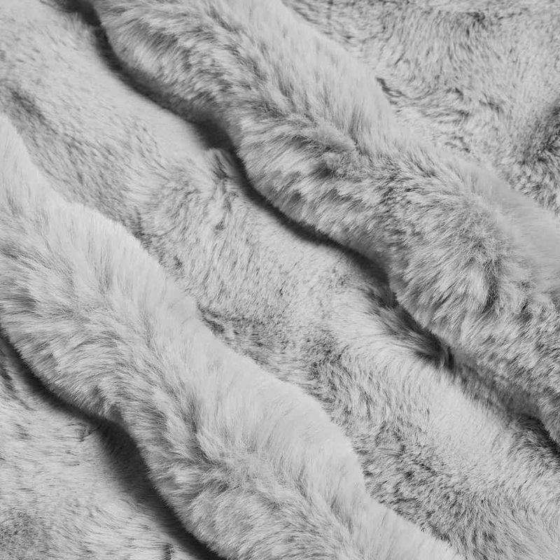 Casa si Gradina - Textile si covoare - Lenjerii de pat - Cearceafuri de pat - Patura din Blana sintetica de Iepure 4 pcs Gri 220 x 240 cm - Infinity.ro