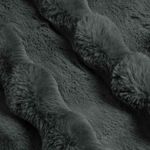 Casa si Gradina - Textile si covoare - Pături și cuverturi - Pături - Patura din Blana sintetica de Iepure 4 pcs Gri inchis - Infinity.ro