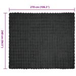 Casa si Gradina - Textile si covoare - Pături și cuverturi - Pături - Patura din Blana sintetica de Iepure 4 pcs Gri inchis - Infinity.ro
