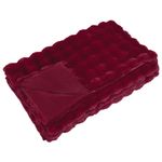 Casa si Gradina - Textile si covoare - Pături și cuverturi - Pături - Patura din Blana sintetica de Iepure 4 pcs Rosu Bordeaux - Infinity.ro