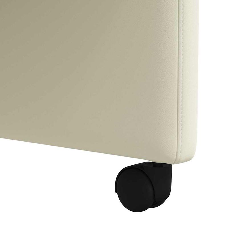 Casa si Gradina - Mobilier - Scaune si fotolii - Scaune - Scaune de dining 2 pcs Crem 58 x 65 x 98 cm Piele artificiala - Infinity.ro