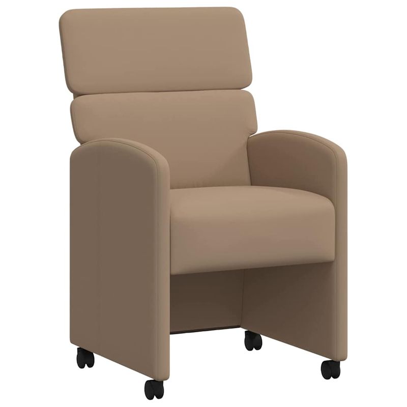 Casa si Gradina - Mobilier - Scaune si fotolii - Scaune - Scaune de dining cu roti 2 pcs Cappuccino 58 x 65 x 98 cm - Infinity.ro