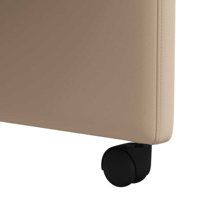 Casa si Gradina - Mobilier - Scaune si fotolii - Scaune - Scaune de dining cu roti 2 pcs Cappuccino 58 x 65 x 98 cm - Infinity.ro