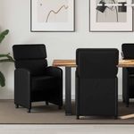 Casa si Gradina - Mobilier - Scaune si fotolii - Scaune - Scaune de dining 2 pcs Negru 58 x 65 x 98 cm Piele artificiala - Infinity.ro