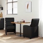 Casa si Gradina - Mobilier - Scaune si fotolii - Scaune - Scaune de dining 2 pcs Negru 58 x 65 x 98 cm Piele artificiala - Infinity.ro