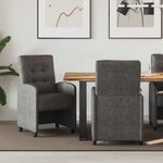 Casa si Gradina - Mobilier - Scaune si fotolii - Scaune - Scaune de dining 2 pcs Negru 57 x 67 x 98 cm Piele artificiala - Infinity.ro