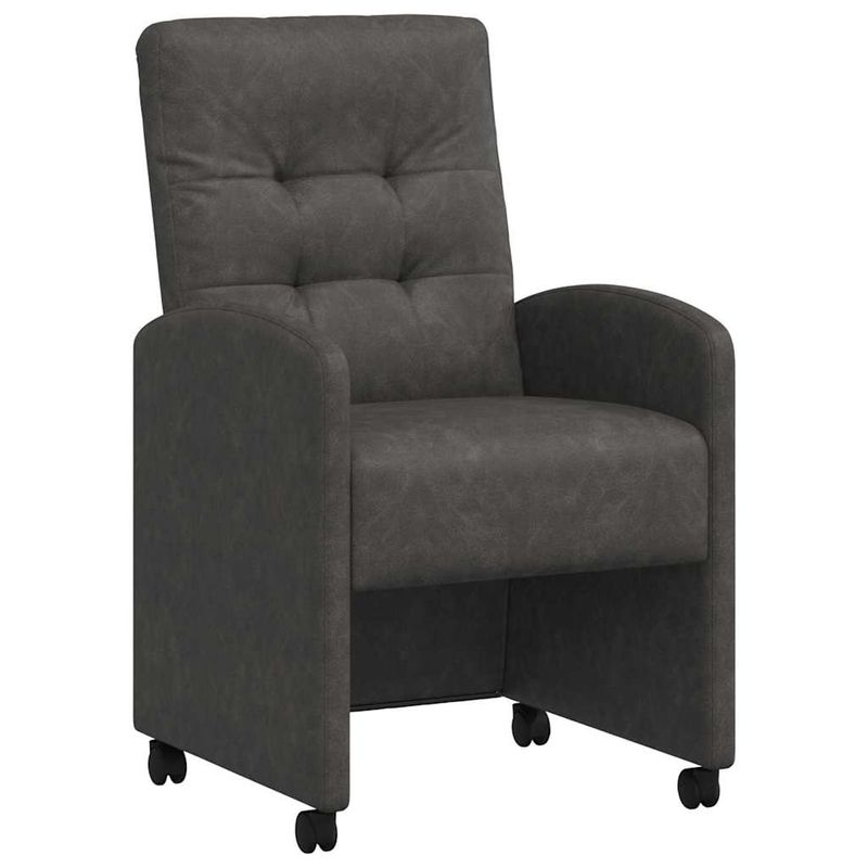 Casa si Gradina - Mobilier - Scaune si fotolii - Scaune - Scaune de dining 2 pcs Negru 57 x 67 x 98 cm Piele artificiala - Infinity.ro